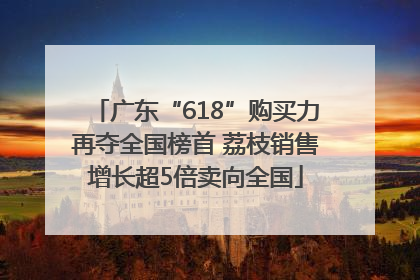 广东“618”购买力再夺全国榜首 荔枝销售增长超5倍卖向全国