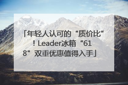 年轻人认可的“质价比”！Leader冰箱“618”双重优惠值得入手