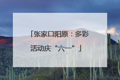 张家口阳原：多彩活动庆“六一”