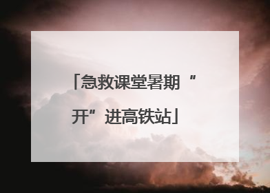 急救课堂暑期“开”进高铁站