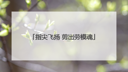 指尖飞扬 剪出劳模魂