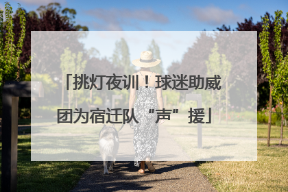 挑灯夜训！球迷助威团为宿迁队“声”援