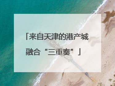 来自天津的港产城融合“三重奏”