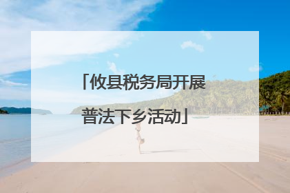 攸县税务局开展普法下乡活动