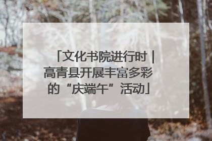 文化书院进行时｜高青县开展丰富多彩的“庆端午”活动