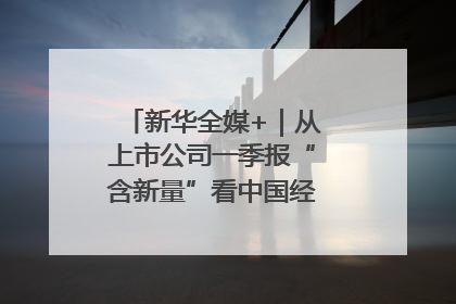 新华全媒+｜从上市公司一季报“含新量”看中国经济发展向“新”