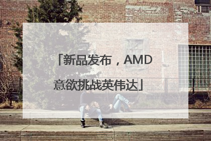 新品发布，AMD意欲挑战英伟达