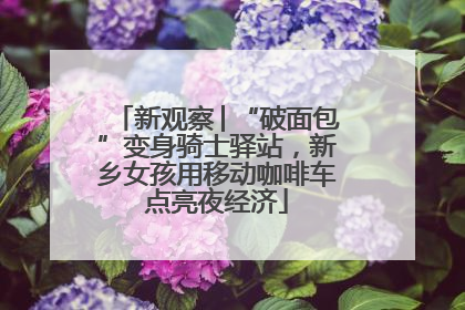 新观察│“破面包”变身骑士驿站，新乡女孩用移动咖啡车点亮夜经济