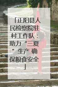 正阳县人民检察院驻村工作队：助力“三夏”生产 确保粮食安全