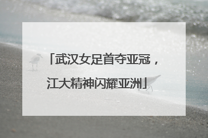 武汉女足首夺亚冠，江大精神闪耀亚洲