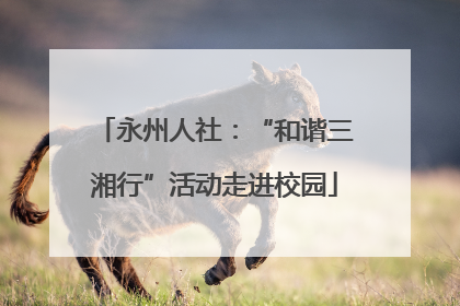 永州人社：“和谐三湘行”活动走进校园