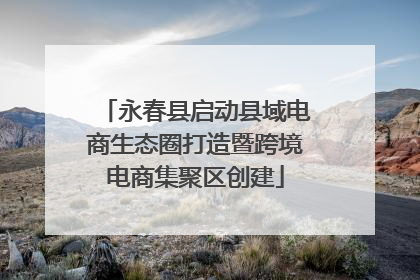 永春县启动县域电商生态圈打造暨跨境电商集聚区创建