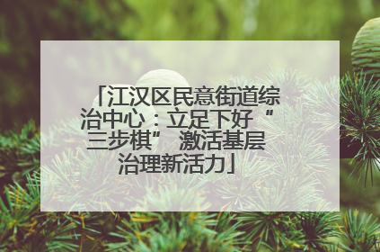 江汉区民意街道综治中心：立足下好“三步棋” 激活基层治理新活力