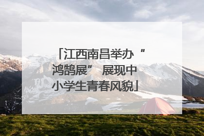 江西南昌举办“鸿鹄展” 展现中小学生青春风貌