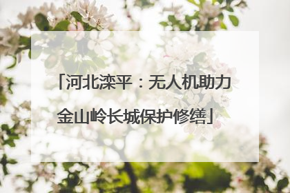 河北滦平：无人机助力金山岭长城保护修缮