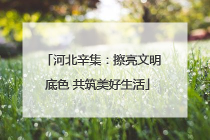 河北辛集：擦亮文明底色 共筑美好生活