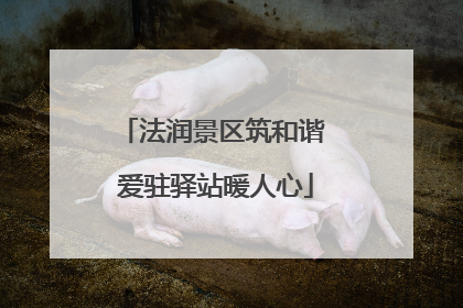 法润景区筑和谐 爱驻驿站暖人心