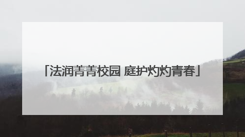法润菁菁校园 庭护灼灼青春