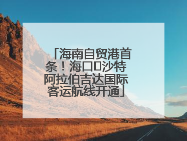 海南自贸港首条！海口⇌沙特阿拉伯吉达国际客运航线开通