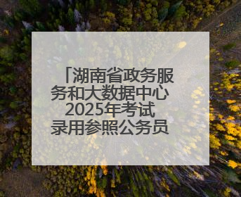 湖南省政务服务和大数据中心2025年考试录用参照公务员法管理单位工作人员拟录用人员名单公示