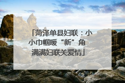 菏泽单县妇联：小小巾帼暖“新”角 满满妇联关爱情