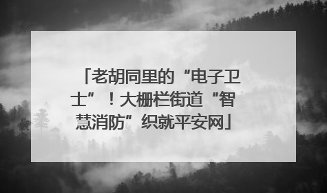 老胡同里的“电子卫士”！大栅栏街道“智慧消防”织就平安网