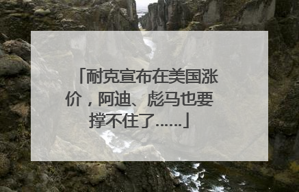 耐克宣布在美国涨价，阿迪、彪马也要撑不住了……