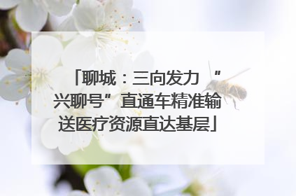 聊城：三向发力 “兴聊号”直通车精准输送医疗资源直达基层