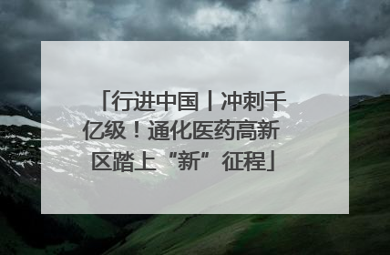 行进中国丨冲刺千亿级！通化医药高新区踏上“新”征程