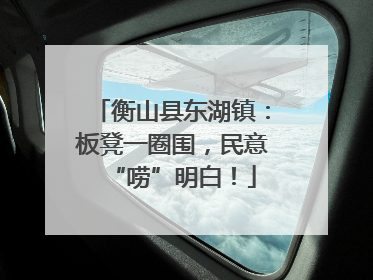 衡山县东湖镇：板凳一圈围，民意“唠”明白！