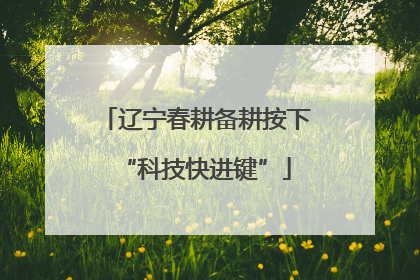 辽宁春耕备耕按下“科技快进键”
