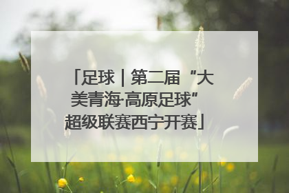 足球｜第二届“大美青海·高原足球”超级联赛西宁开赛