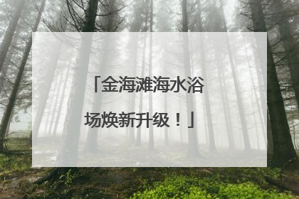 金海滩海水浴场焕新升级！