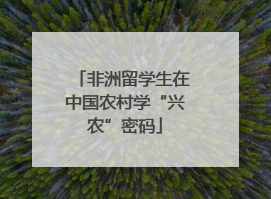 非洲留学生在中国农村学“兴农”密码
