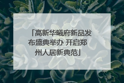 高新华曦府新品发布盛典举办 开启郑州人居新典范