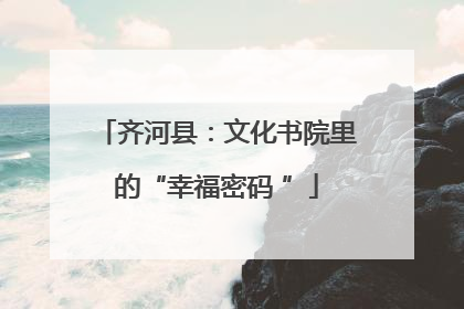 齐河县：文化书院里的“幸福密码 ”