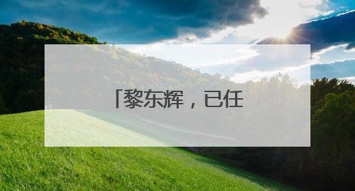 黎东辉，已任湖北省领导