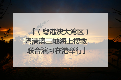 （粤港澳大湾区）粤港澳三地海上搜救联合演习在港举行
