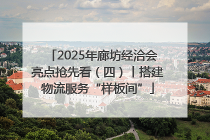 2025年廊坊经洽会亮点抢先看（四）丨搭建物流服务“样板间”