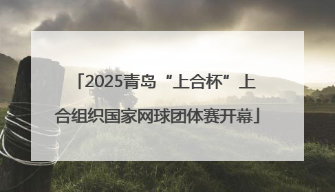 2025青岛“上合杯”上合组织国家网球团体赛开幕