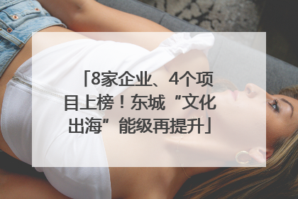 8家企业、4个项目上榜！东城“文化出海”能级再提升